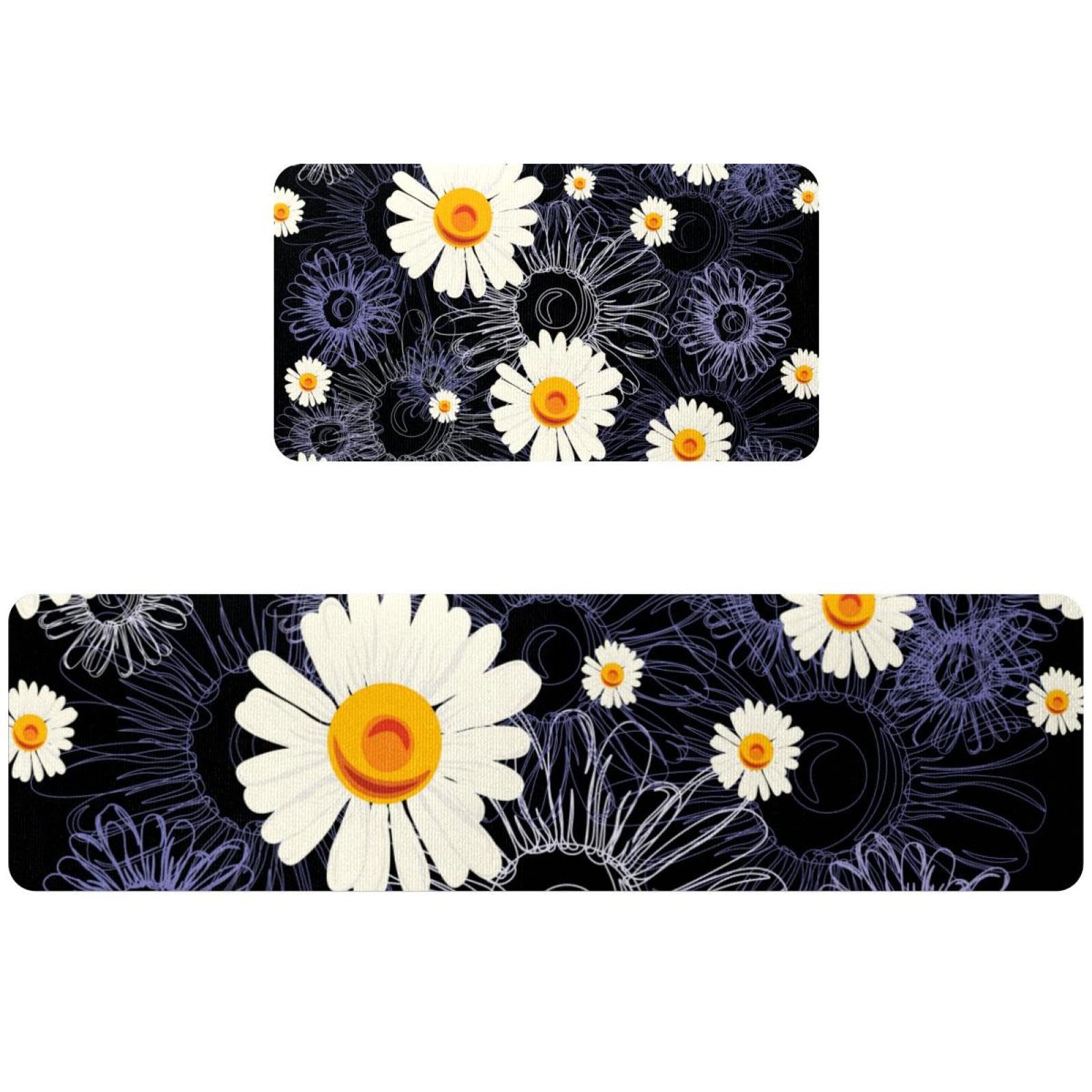 Alfombrillas de cocina absorbentes para evitar resbalones, lavables y con diseño forrado