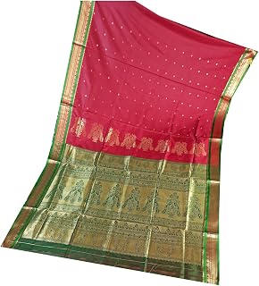 Women's Paithani Polyester Saree With Blouse Piece