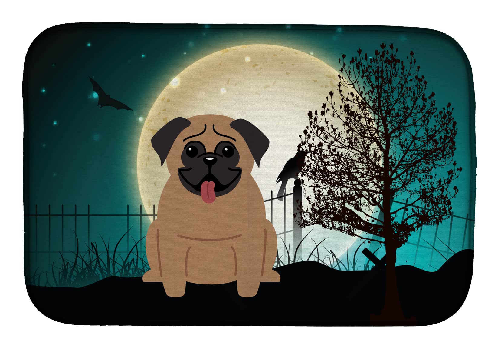 Tapis égouttoir vaisselle Halloween absorbant Caroline's Treasures BB2195DDM de cuisine