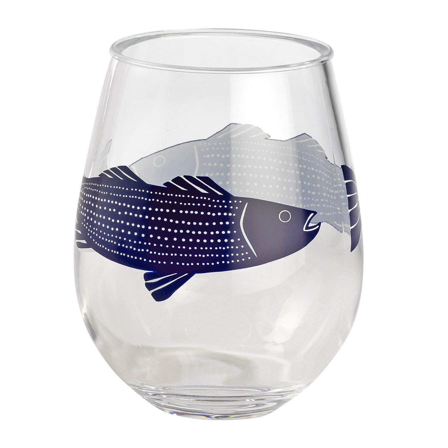 Merritt Striper by Kate Nelligan 15-ounce Acrylic Wine Tumbler