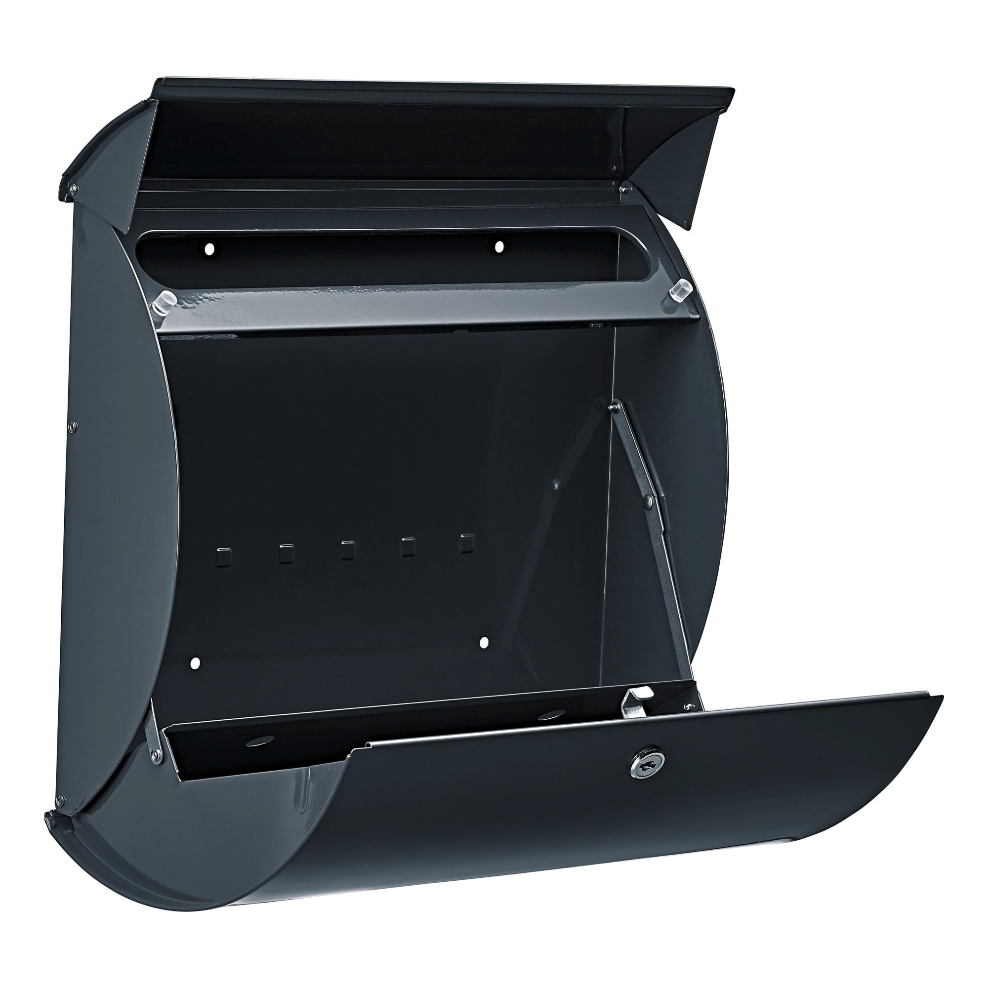 Burg-Wächter Capri 813 ANT Boîte aux lettres en tôle d'acier, anthracite, (L x H x P) 215 x 304 x 80 mm