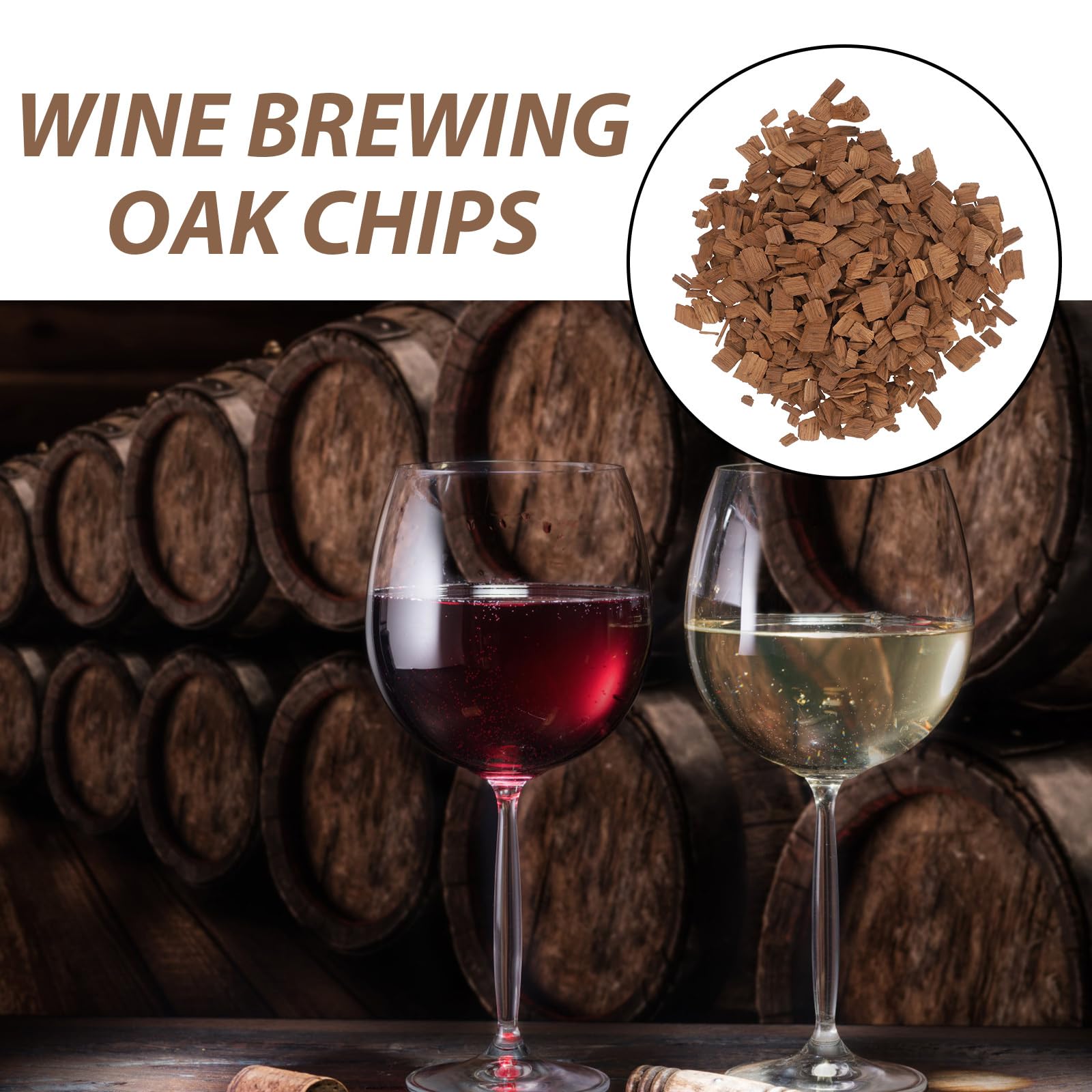 PRETYZOOM - 100g Trucioli di Quercia Francese per Vino Rosso e Whisky, Trucioli di Rovere per Fermentazione, Tostatura Media
