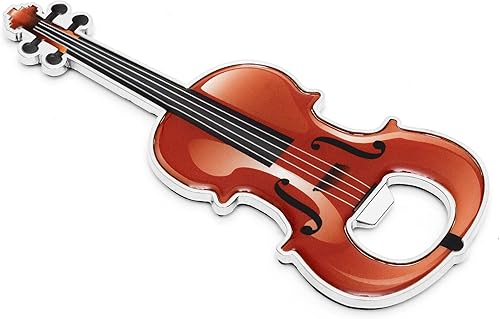Miniatura 4 de 2 piezasset abrebotellas cerveza violín en forma de abrebotellas violín regalo utensilios de cocina para bebedores música amante del violín