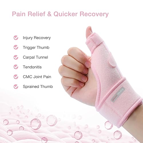 Miniatura 2 de Férula de gatillo para el pulgar para mujeres y hombres, soporte ajustable para el pulgar estabilizador para dolor, esguinces, artritis, tendinitis,