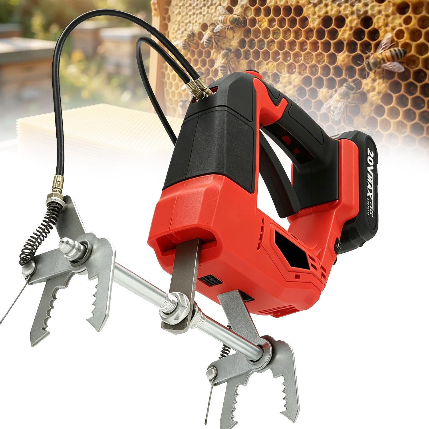 Agitatore elettrico per api, senza fili, con 4 regolazioni, portatile per aziende agricole, pascoli, aree residenziali, locali commerciali e cantieri