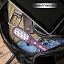 VEGA PROFESSIONAL Mighty Mini Hair Straightening Brush For Women With Ceramic Bristles, Overheating Protection Technology, Quick Heat-Up, Auto Shut-Off (Vpvms-08),Burgundy gallery image