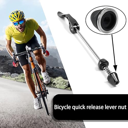 Miniatura 5 de AYLIFU Bicicleta Rápida Quitar Tuerca M5 Antideslizante Tornillo Tuerca Bicicleta De Liberación Rápida Palanca Carretera Bicicleta Modificada Parte