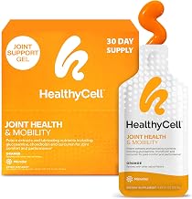 Healthycell Joint Health & Mobility Daily Liquid Supplement - Joint Support Supplement, Inflammation Response, Cartilage & Flexibility with Curcumin, Glucosamine & Chondroitin - 30 Gel Packs