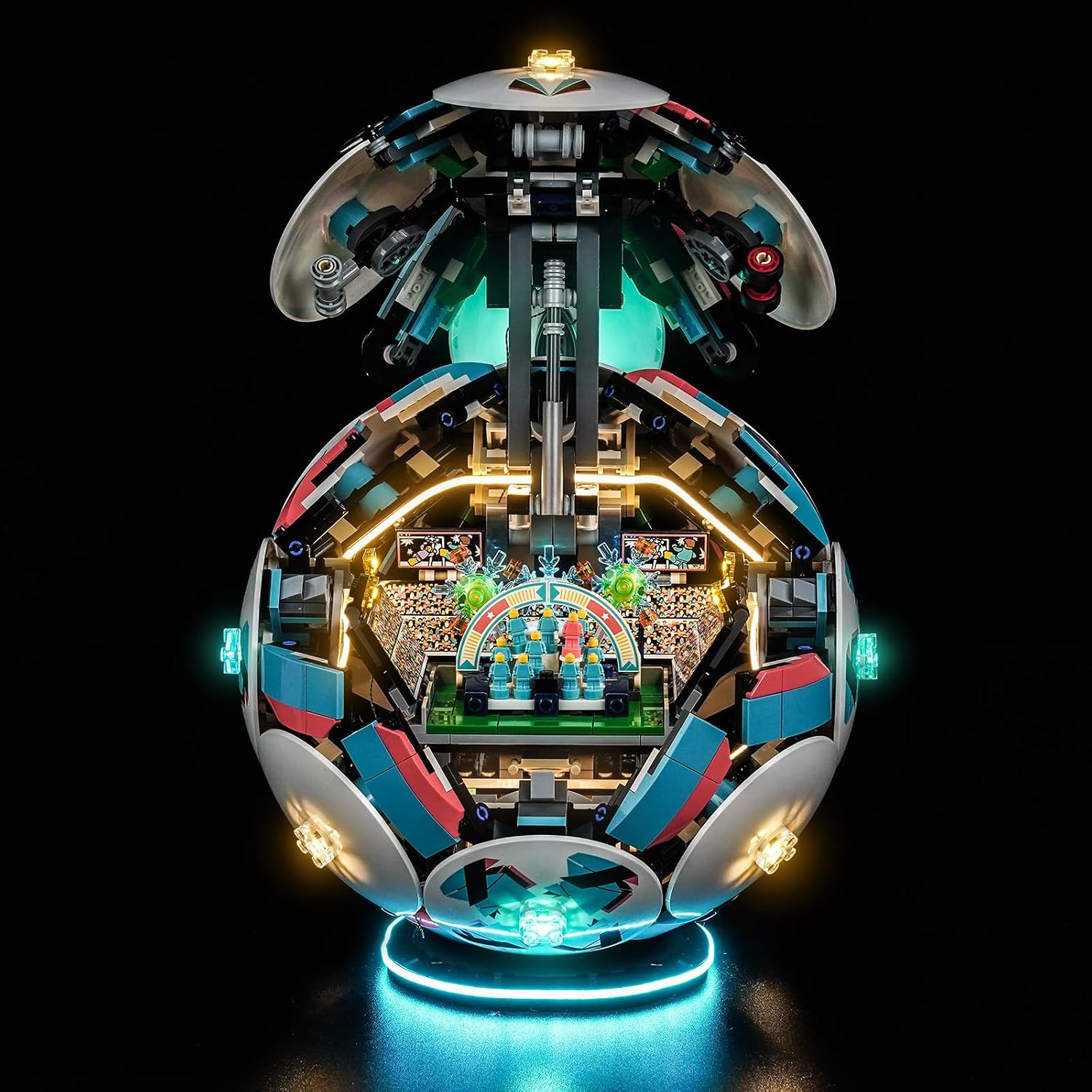 Upgraded Led Light Kit Compatible with LEGO Editions Soccer Ball Set, RC Version Compatible with LEGO 43019, Gift for Soccer Lovers (Model Not Included)
