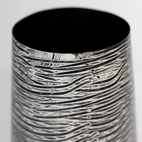 Vista 22 de Signature Design by Ashley Fynn - Jarrón de metal contemporáneo de 17 pulgadas, color marrón antiguo Marrón