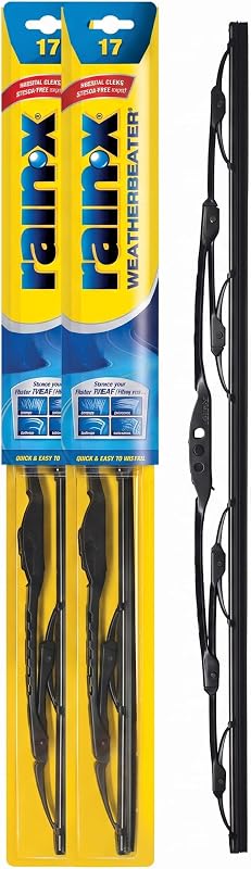 Palhetas do limpador de para-brisa Rain-X WeatherBeater RX30217 17" – Par com 2 unidades
