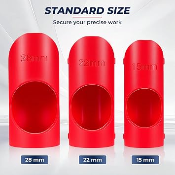 3PCS Burr-Free Pipe Lagging Insulation Foam Cutting Tool with 15mm, 22mm & 28mm, Unbreakable Nylon Hard Plastic Material for Foam Cutting