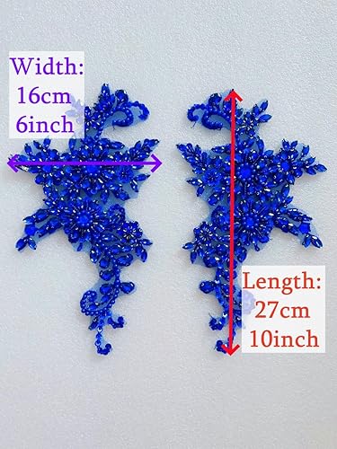 Miniatura 4 de Disfraces de costura, parches y apliques de encaje, adorno de decoración de pecho con cristales acrílicos de cristal, diamantes de imitación para