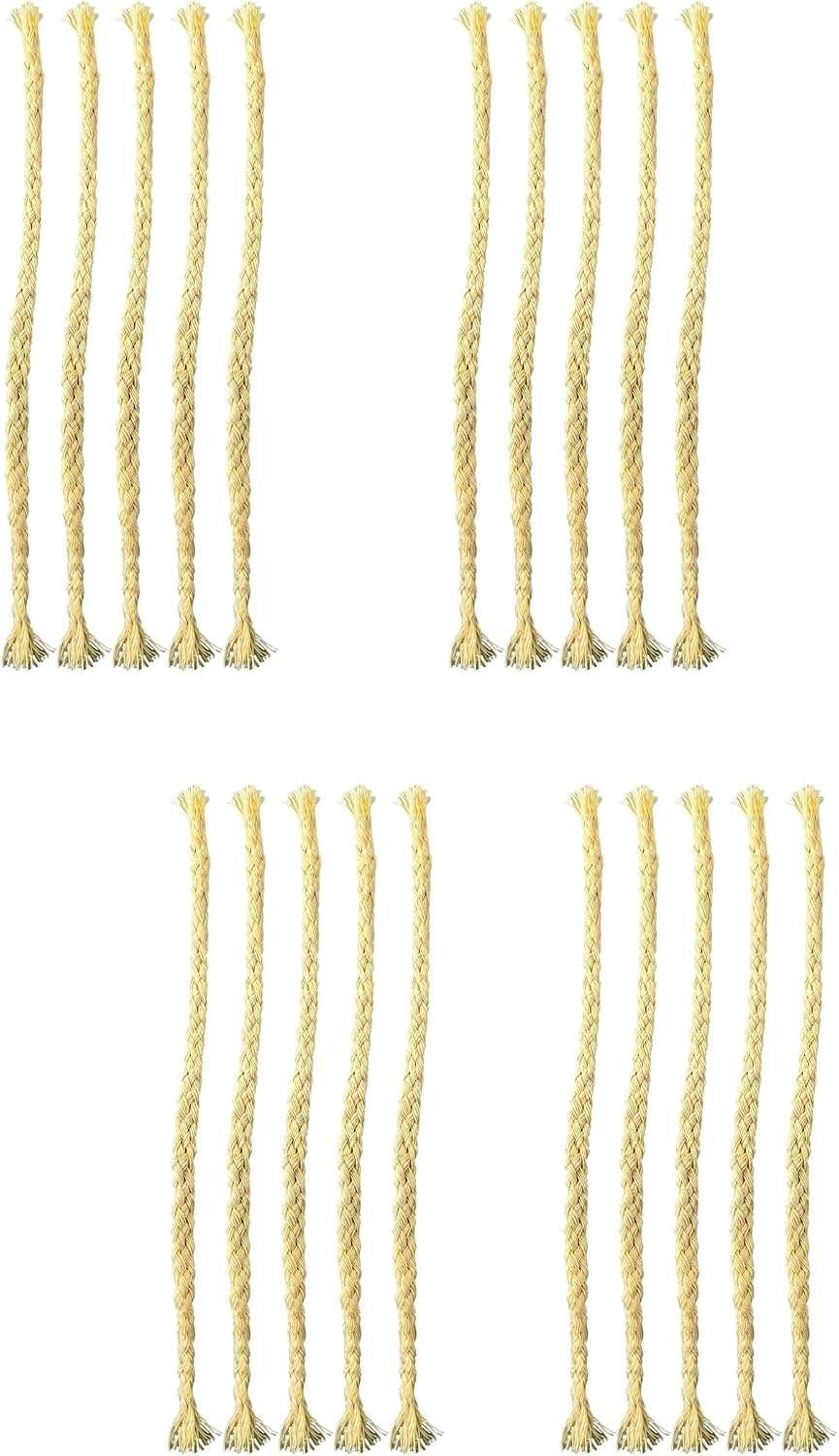 1/4" Round Cotton Oil-Lamp Wicks 15cm Alcohol Lamp Cotton Wick Chemical Experiment Supplies Teaching Equipment DIY Oil Lamp CorePhysical materials-20pcs