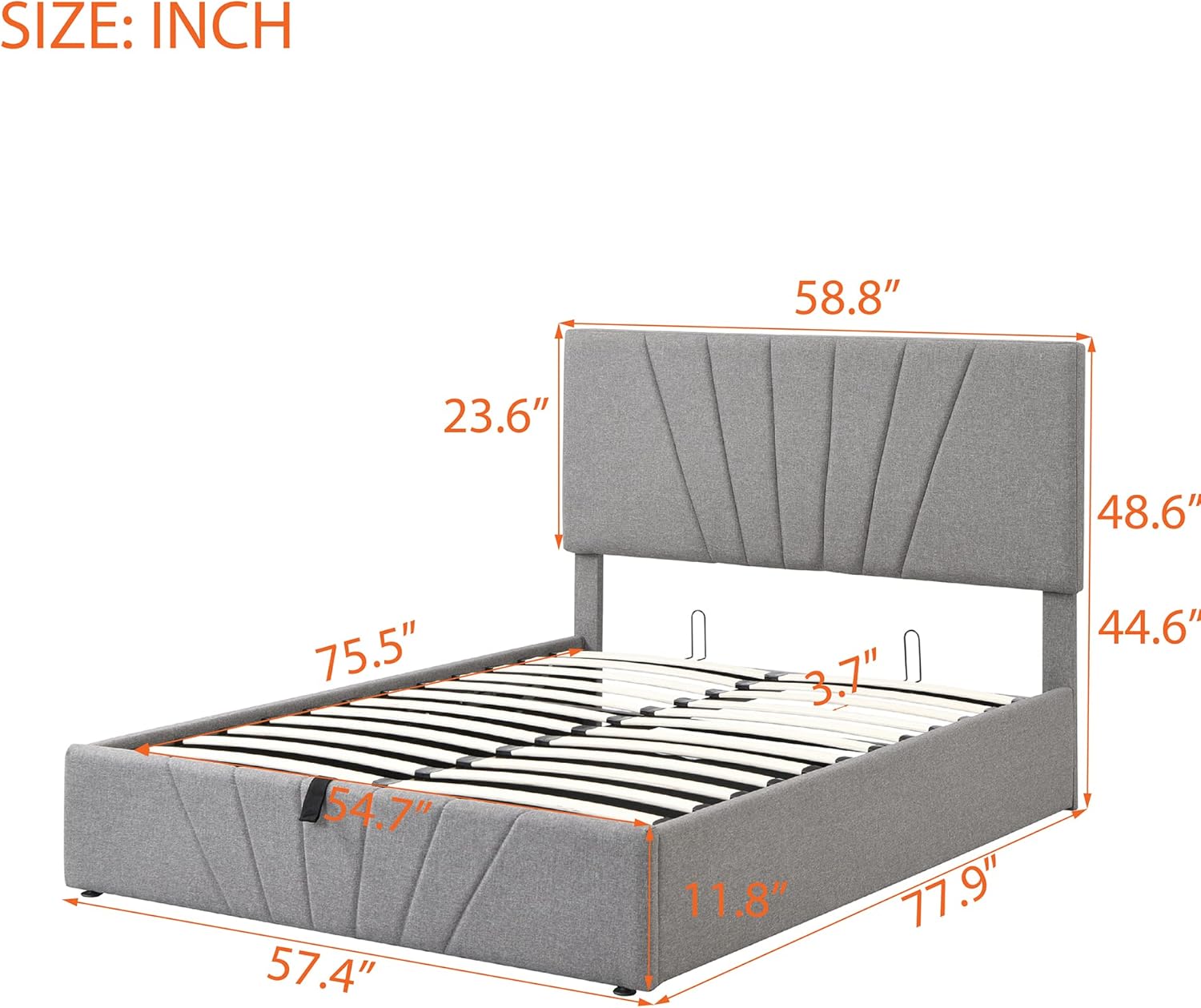 Product dimensions diagram