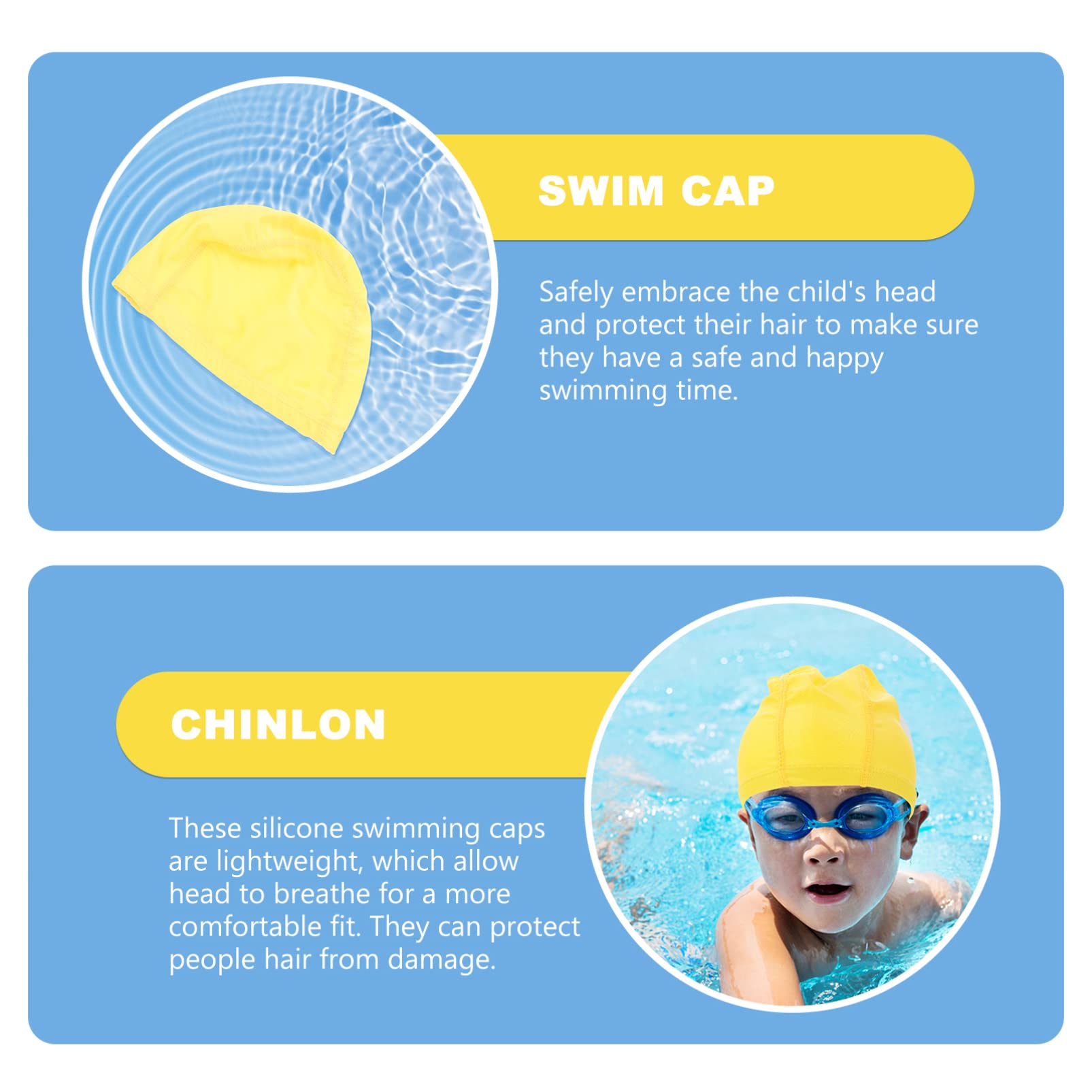 POPETPOP Gorra De Natación De Color Sólido para Los De Natación Gorras De Natación para Adultos Sombrero De Visera para Sombrero De Bebé Nadar Nylon