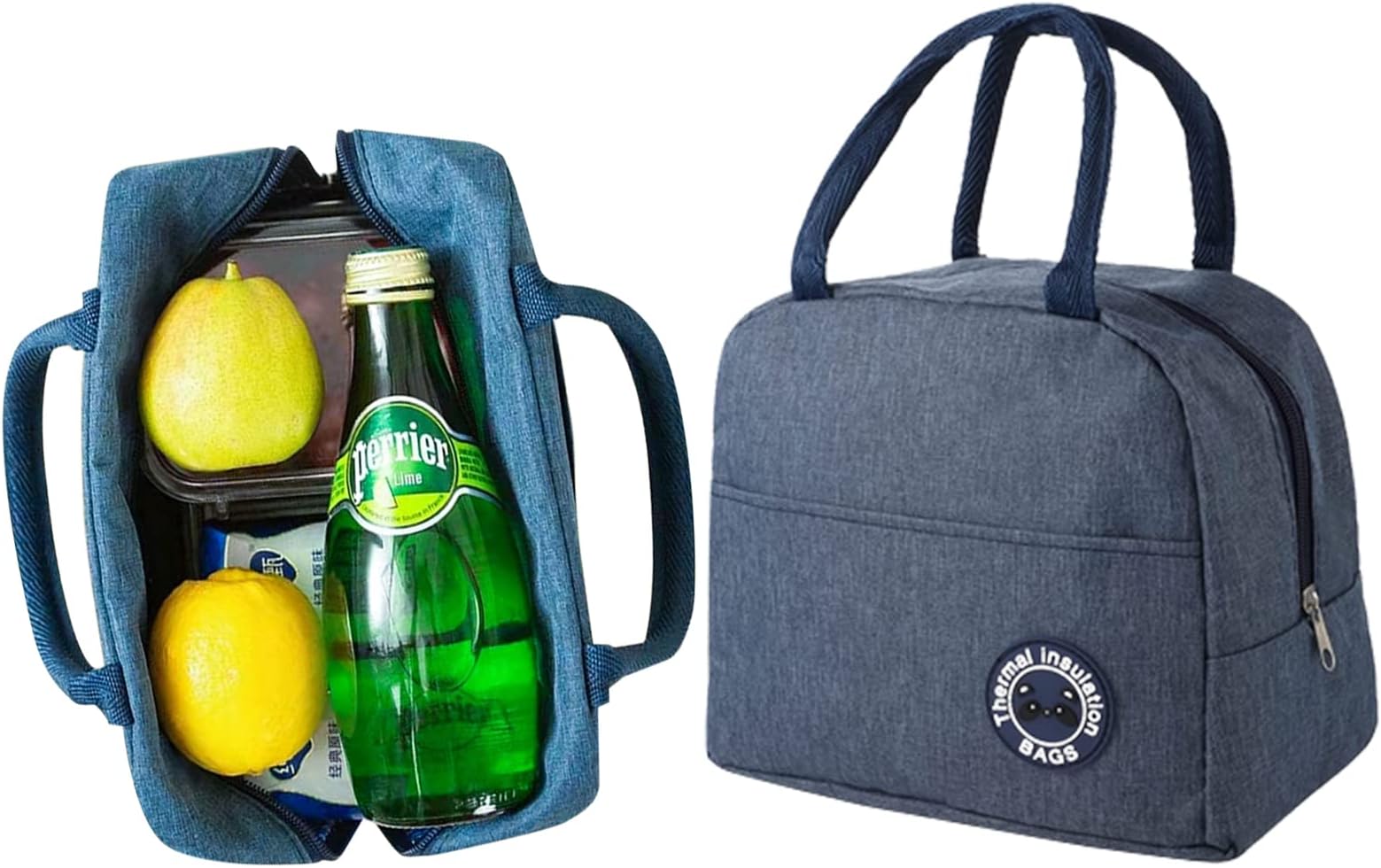 PanBeiQiWEU 2 Pièces Sac Isotherme à Repas, Lunch Bag, Sac à Main pour