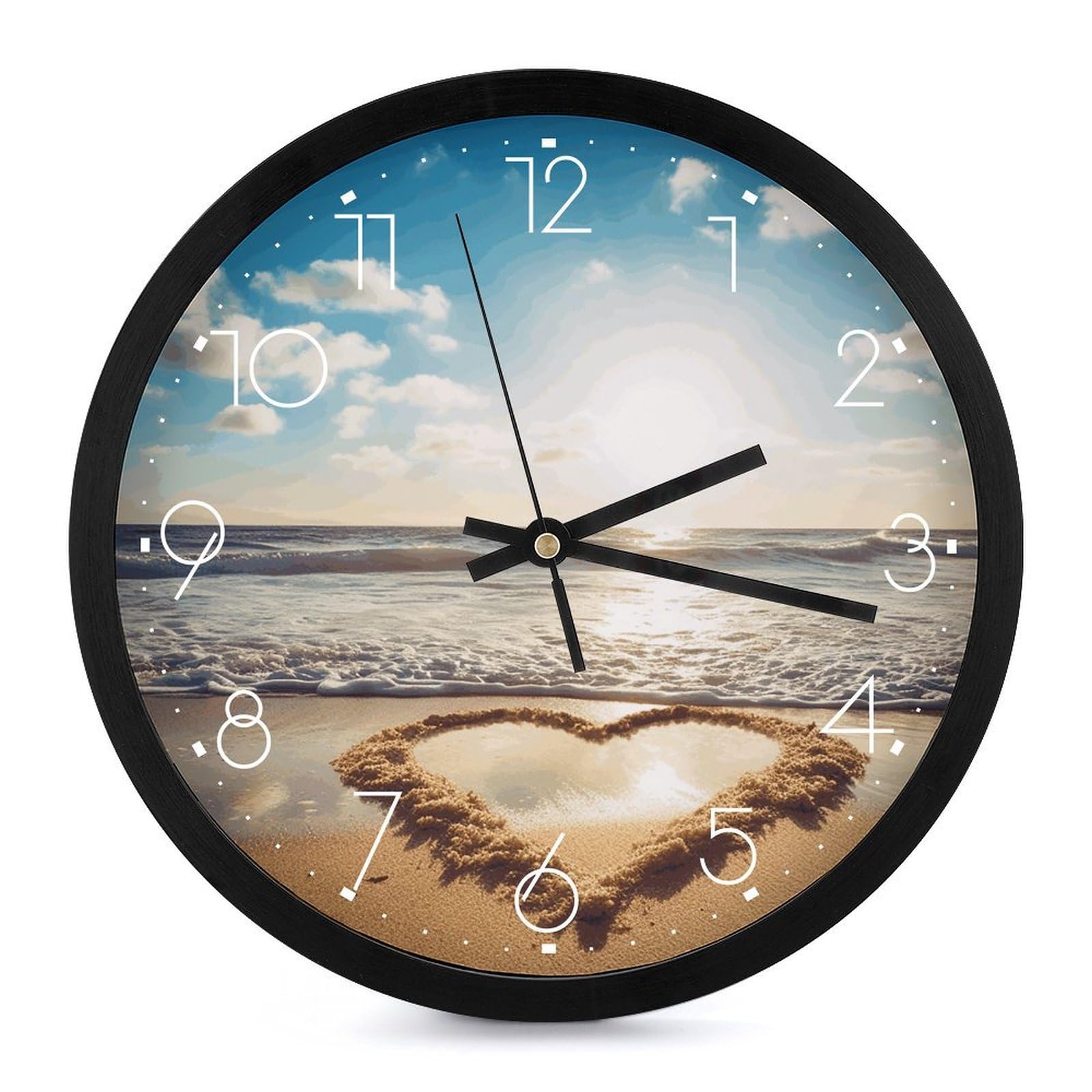 Horloge murale moderne de luxe au design rond élégant pour un bureau raffiné