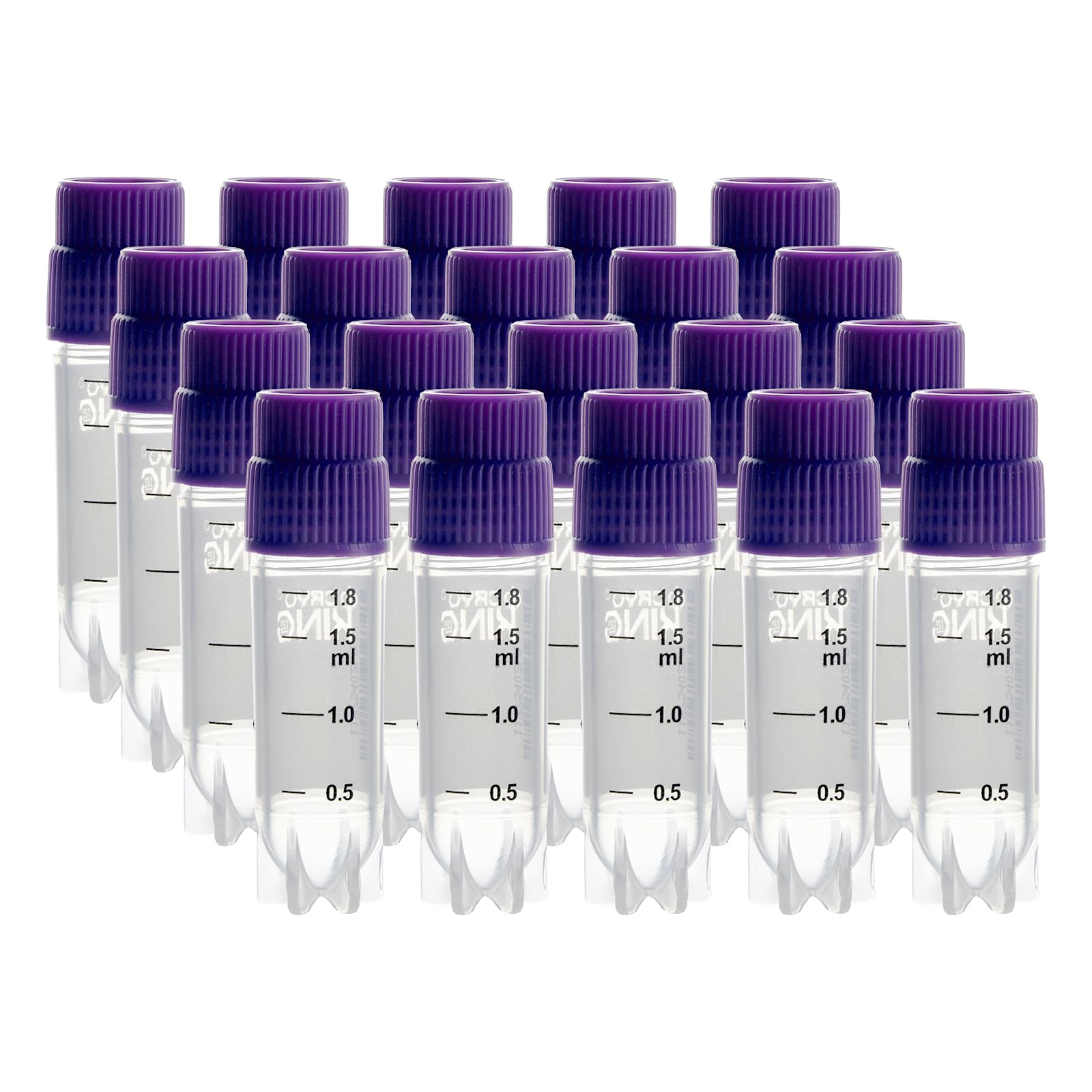25 Pezzi Provette In Plastica Da 2,0 Ml Per Crioconservazione E Congelamento Con Codice A Barre E Tappo A Vite Per Laboratorio
