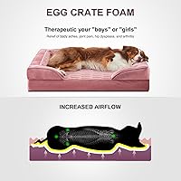 Vista 2 de FURTIME Cama ortopédica para perros extra grandes – Sofá cama impermeable XL para perro, cama de espuma de apoyo ultra cómoda con funda extraíble