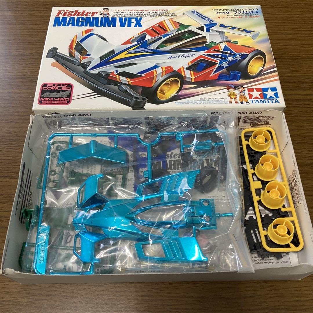 ミニ四駆 ファイターマグナムVFX ブラックメッキボディ＆ブルーメッキボディ タミヤ 1/32 フルカウルミニ四駆シリーズ ファイターマグナム VFX | タミヤ