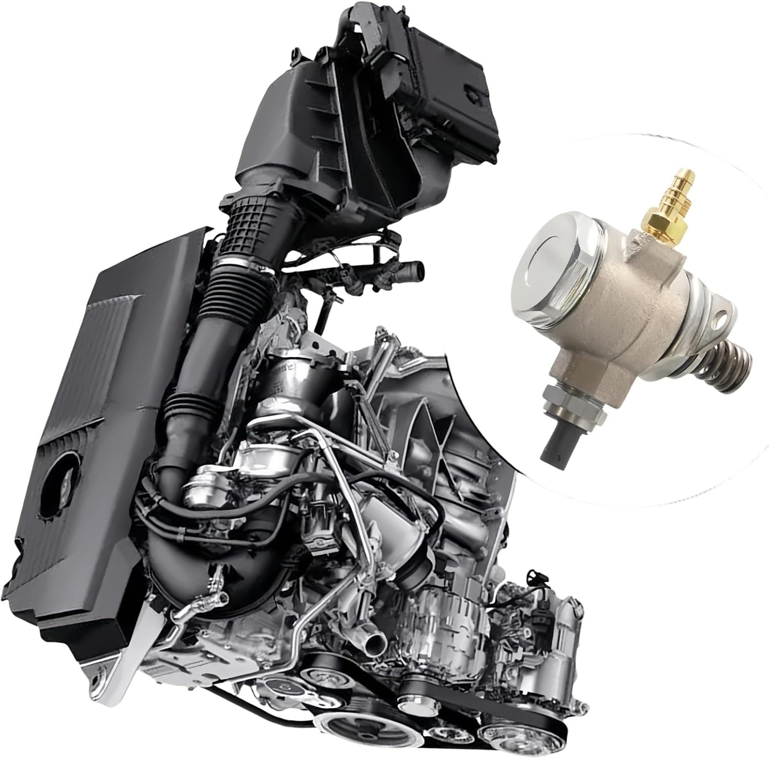 High Pressure Fuel Pump Injection Pump Replacement for A1 A3 for Tiguan for Skoda Golf 1.2 TSI 1.4 TFSI 03C127026C