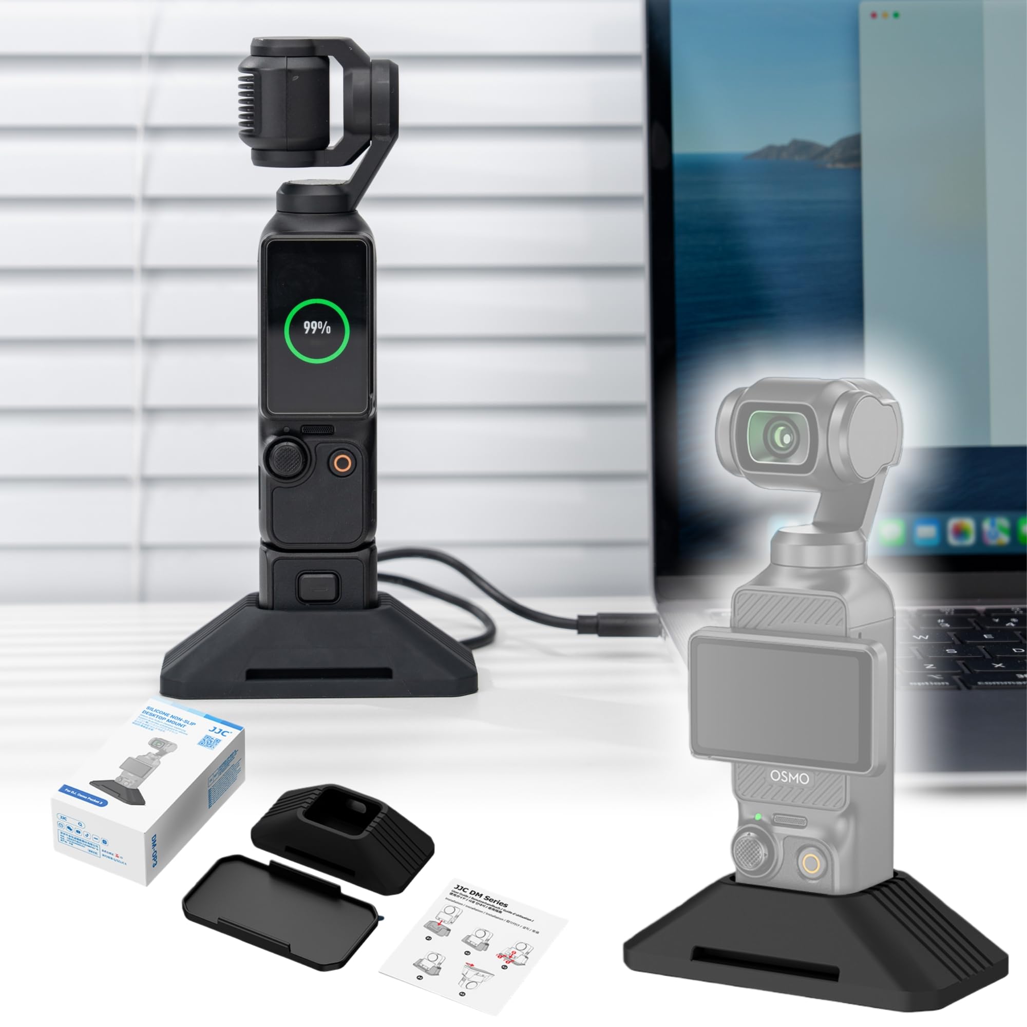 Amazon.com: JJC Pocket 4 Large Silicone Stand for DJI Osmo Pocket