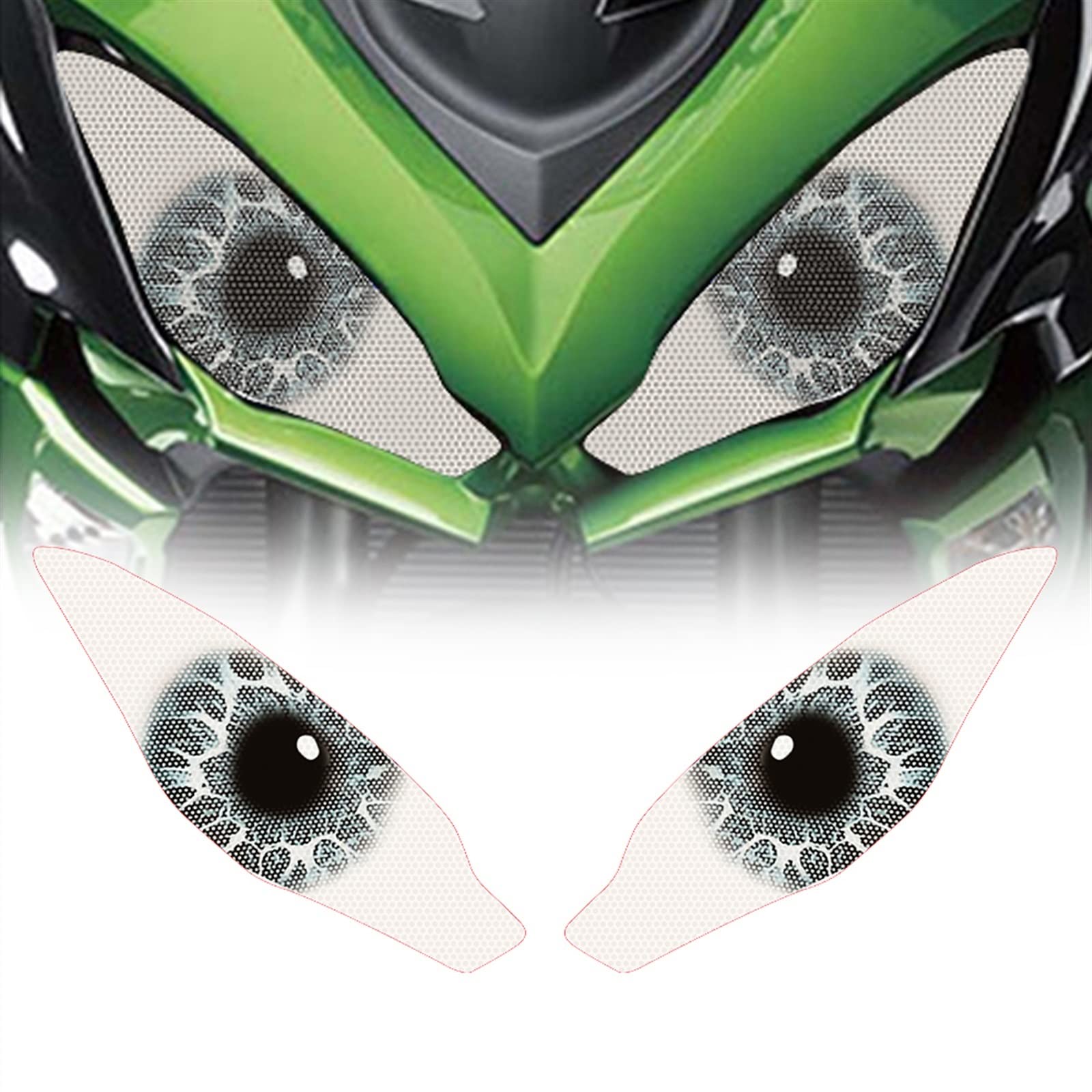 Warfel White Accessories Headlight Decal Sticker Light Transmission Accessories Head Light Protection Motorcycle Z1000sx Z1000 Sx For K&Awasaki Z 1000 Sx