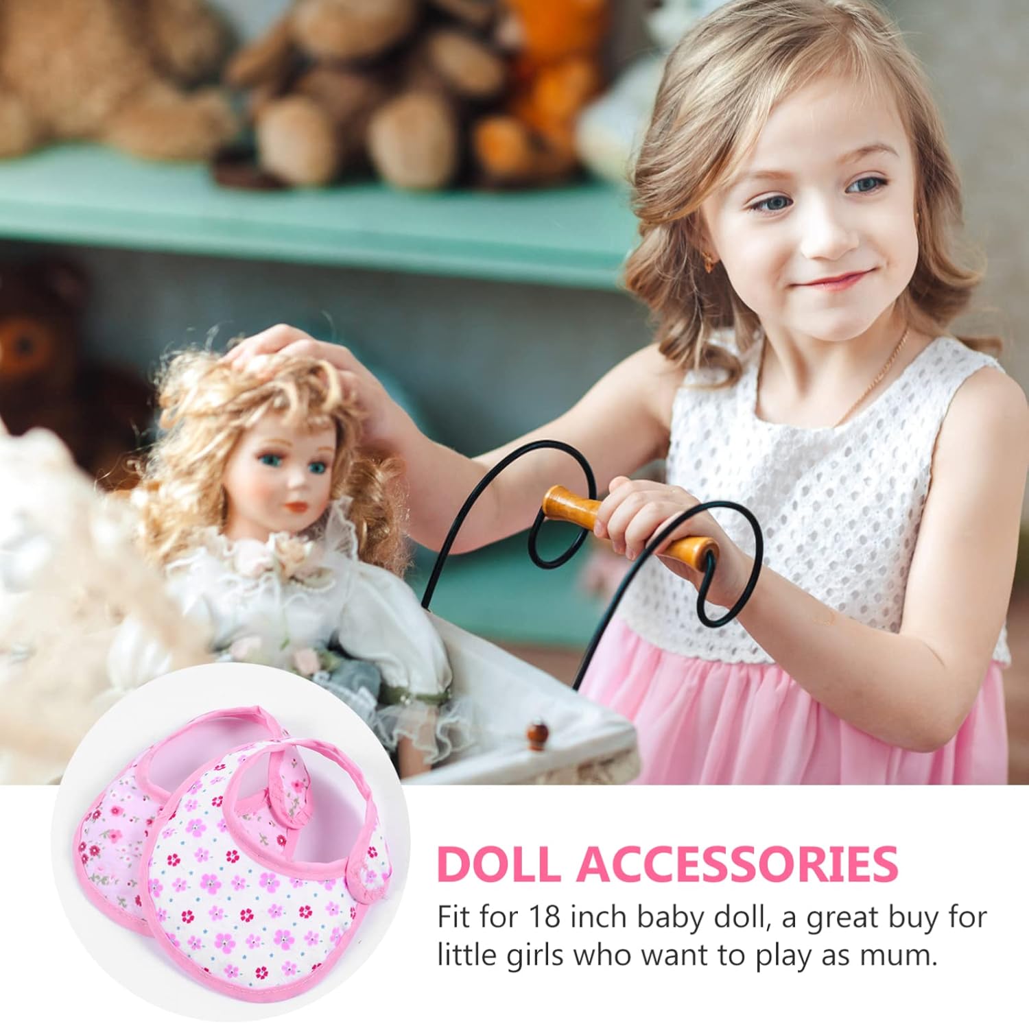 Healifty 3 Doll Clothes bib Infant Bibs Babies Dolls American s DIY Toy Accessories s for s Saliva Towel for s s Accessories Saliva Towel Baby Girl Scarf