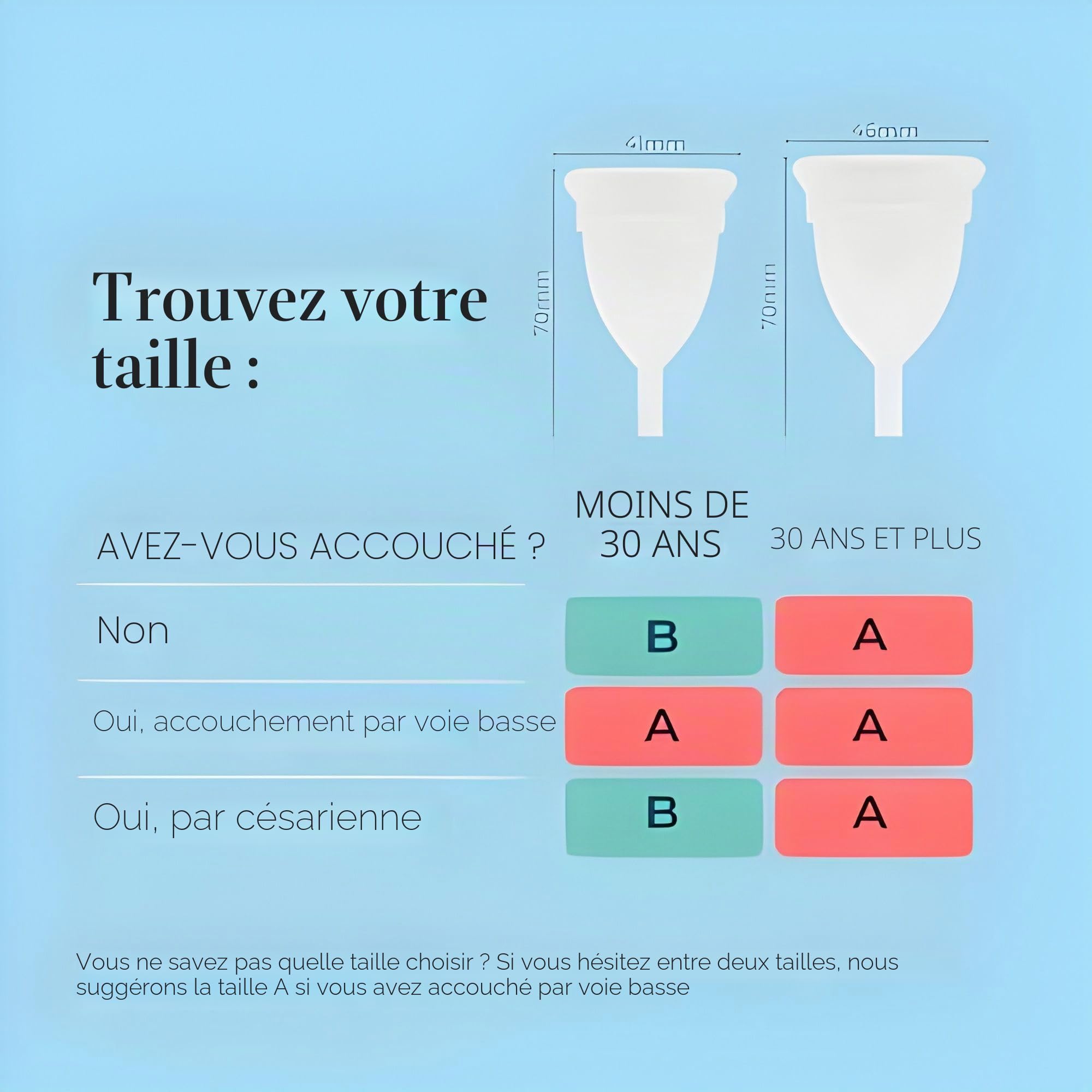 Mooncup Original Coupe Menstruelle en Silicone de qualité médicale, protection équivalente à 3 tampons, sans toxines, écologique, facile à insérer, Taille A (30+ ou après accouchement) confortable