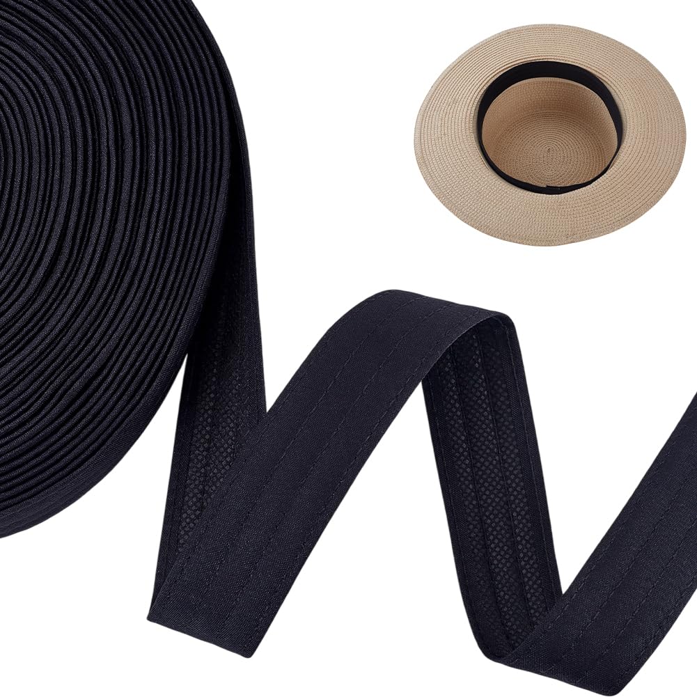 AHANDMAKER Hat Sweat Liner, Absorbent Sweatband Comfortable Hat Liners Sweat Protection Tape for Golf Tennis Caps