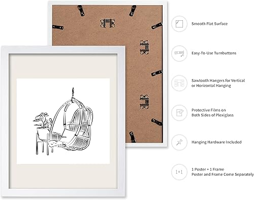 Miniatura 336 de Poster Master Póster de peonías – Estampado de flores retro – Ilustración floral – Ilustración en blanco y negro – Diseño de línea y abstracto –