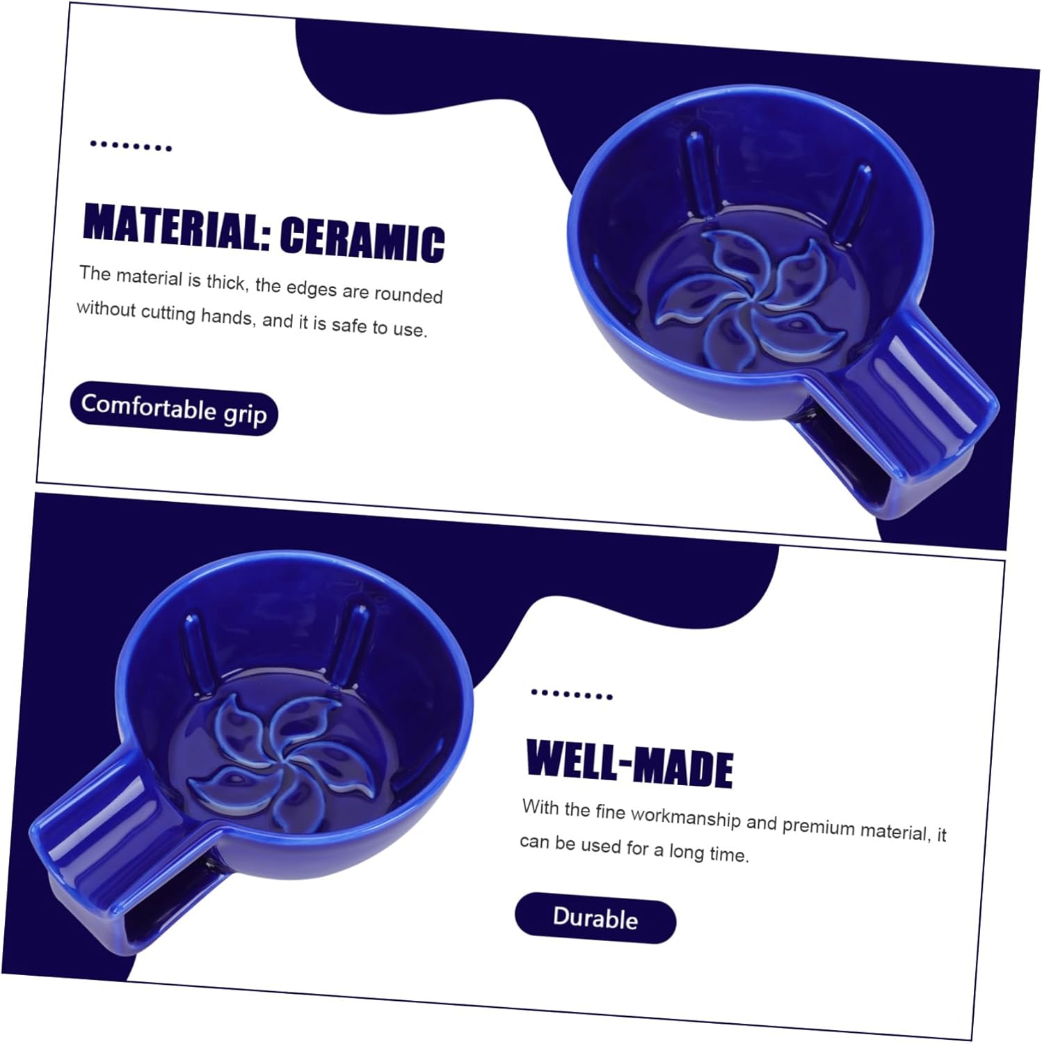 1Pc Ceramic Shaving Bowl for Men Durable Container for Easy Bubble Creation for Home and Barber Shop Use Capacity Smooth Edges for Safety