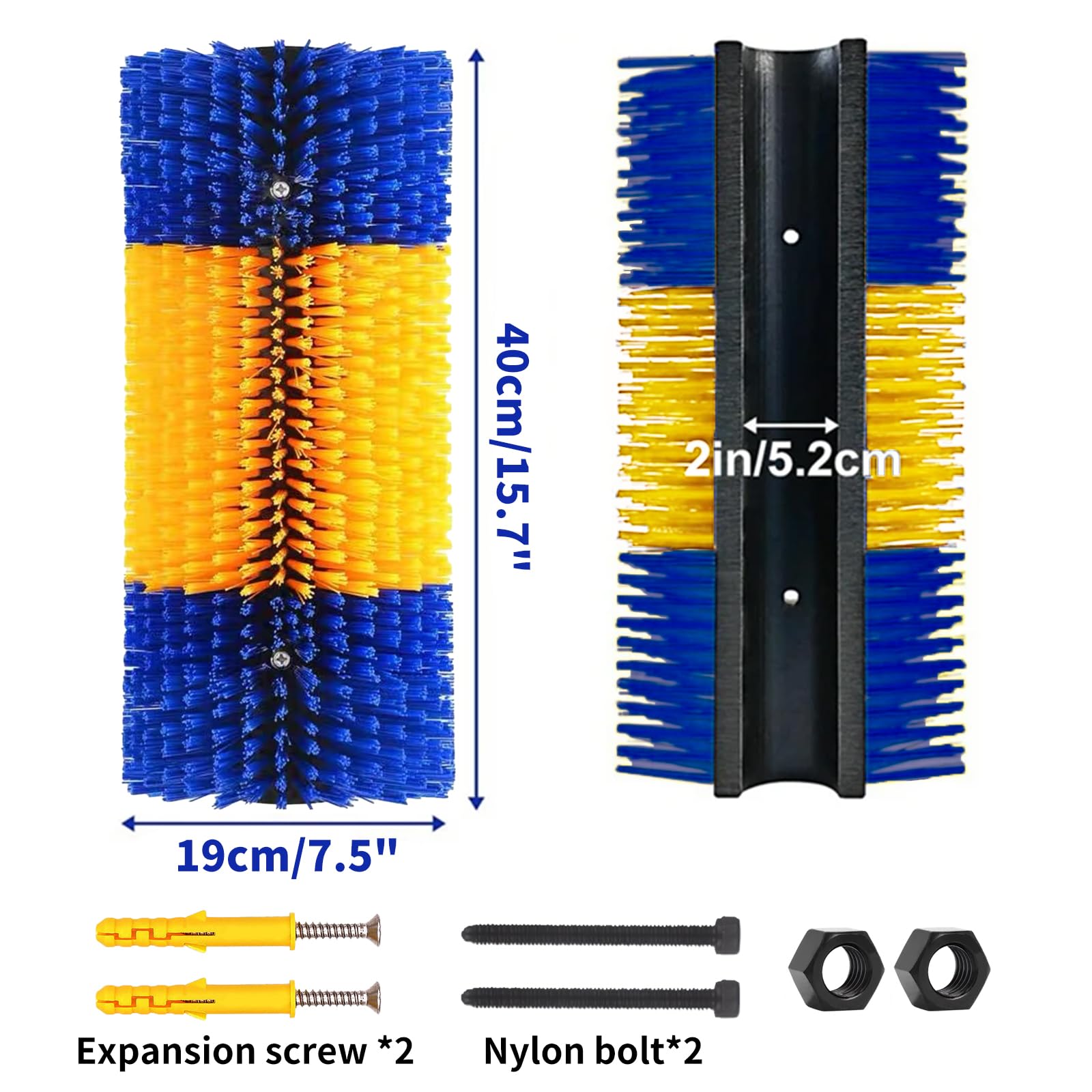 Tough 1 Comfort Grip Body Brush Royal Blue