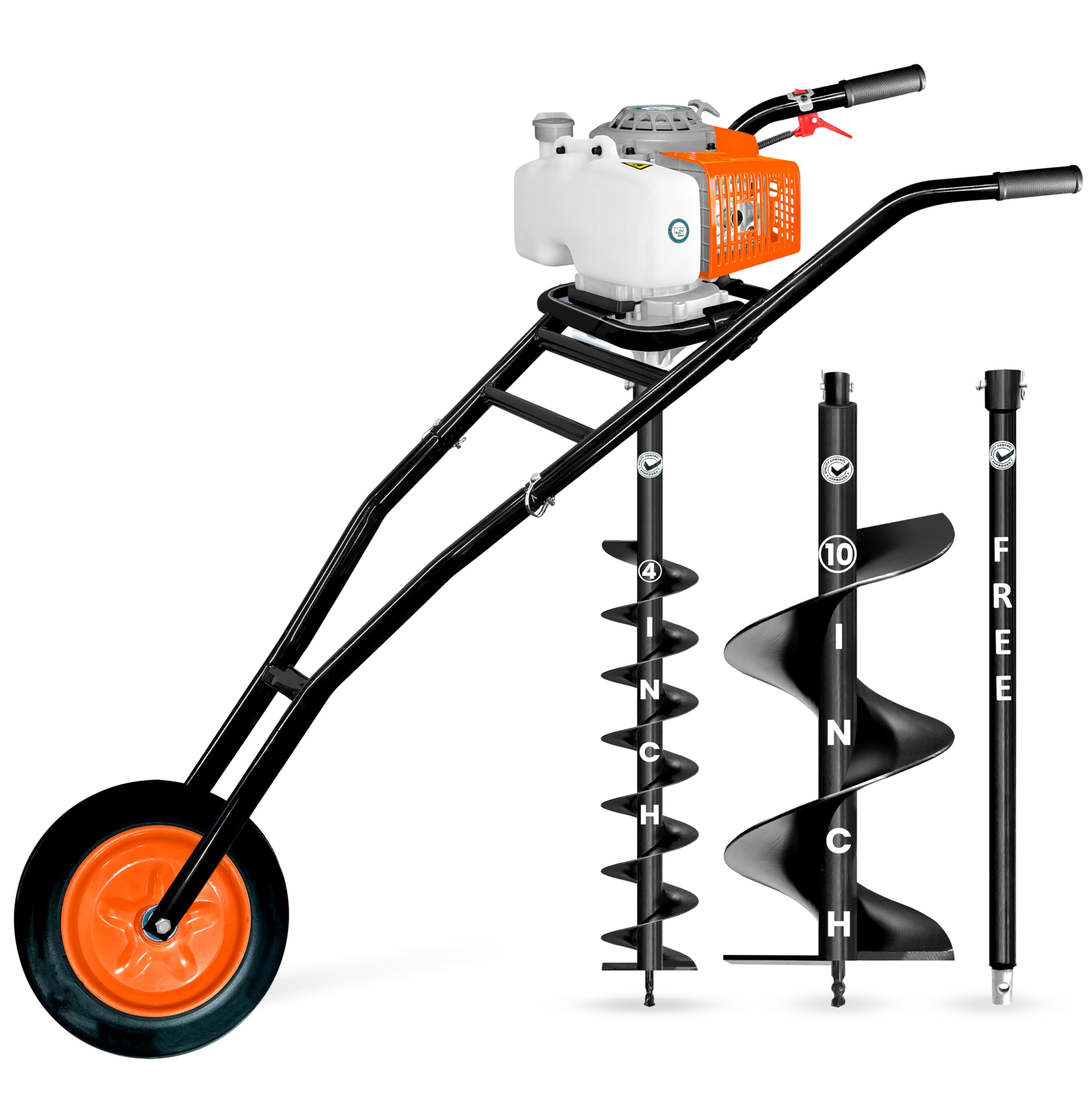 DVI Earth Auger Pin & Lock Set - Rustproof & Secure -3 DVI Earth Auger Pin & Lock Set - Rustproof & Secure -3