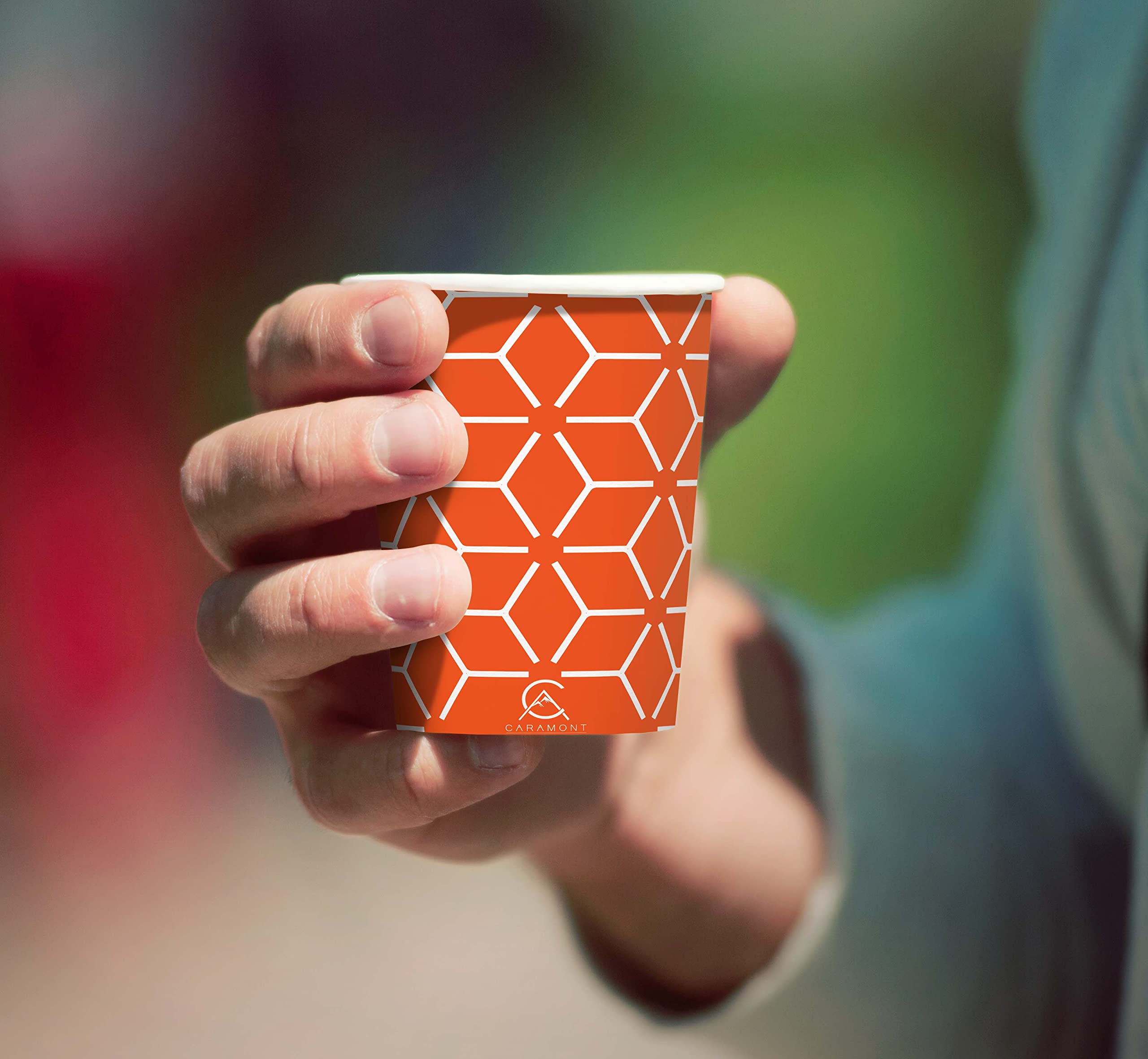 Caramont,4 Oz 1000 Espresso Gobelets en Carton avec Agitateurs en Bois,Écologique et Jetables,Résistant à la Chaleur,Carton de Qualité,Idéal pour Toutes Les Boissons Chaudes ; Café,Thé,Chocolat etc.