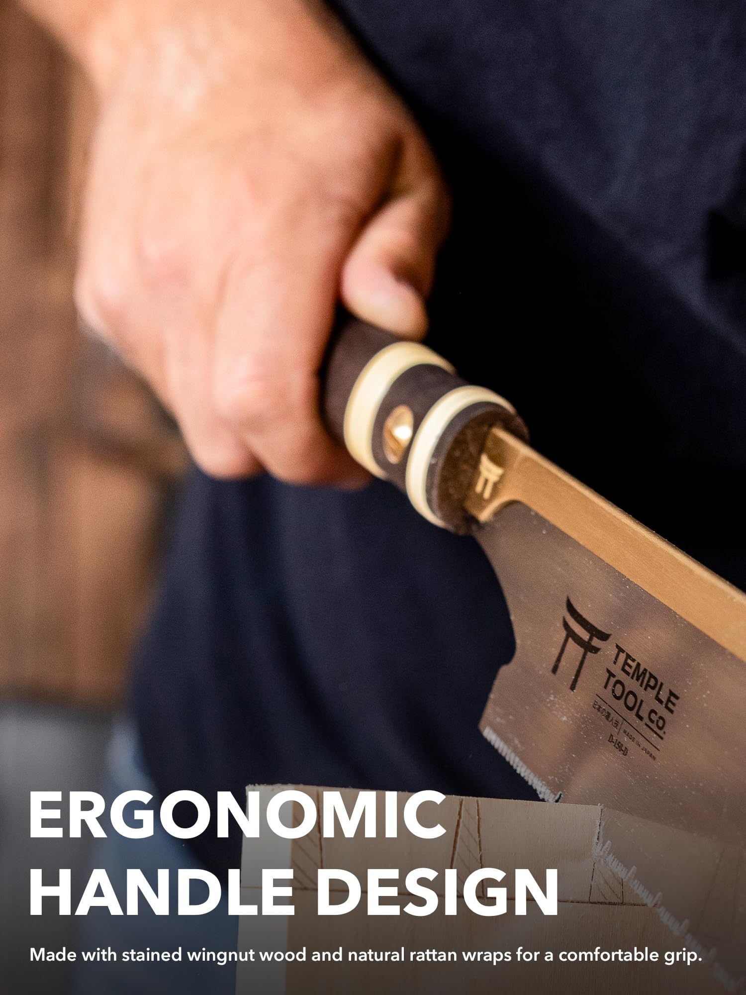 Scie à tirer japonaise Dozuki 6 pour Ripcut et Crosscut – Scie à main pour queue d'aronde, tenons, menuiserie fine – Scie à queue d'aronde – Temple Tool Co.