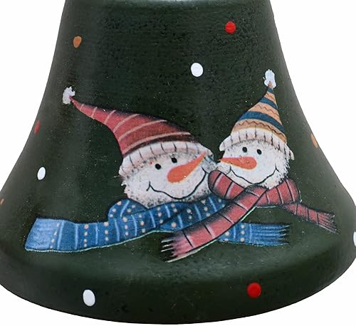 Miniatura 5 de Adornos colgantes para árbol de Navidad, cascabeles de metal, juego de 2 campanas decorativas de trineo, decoración de Navidad para interiores y