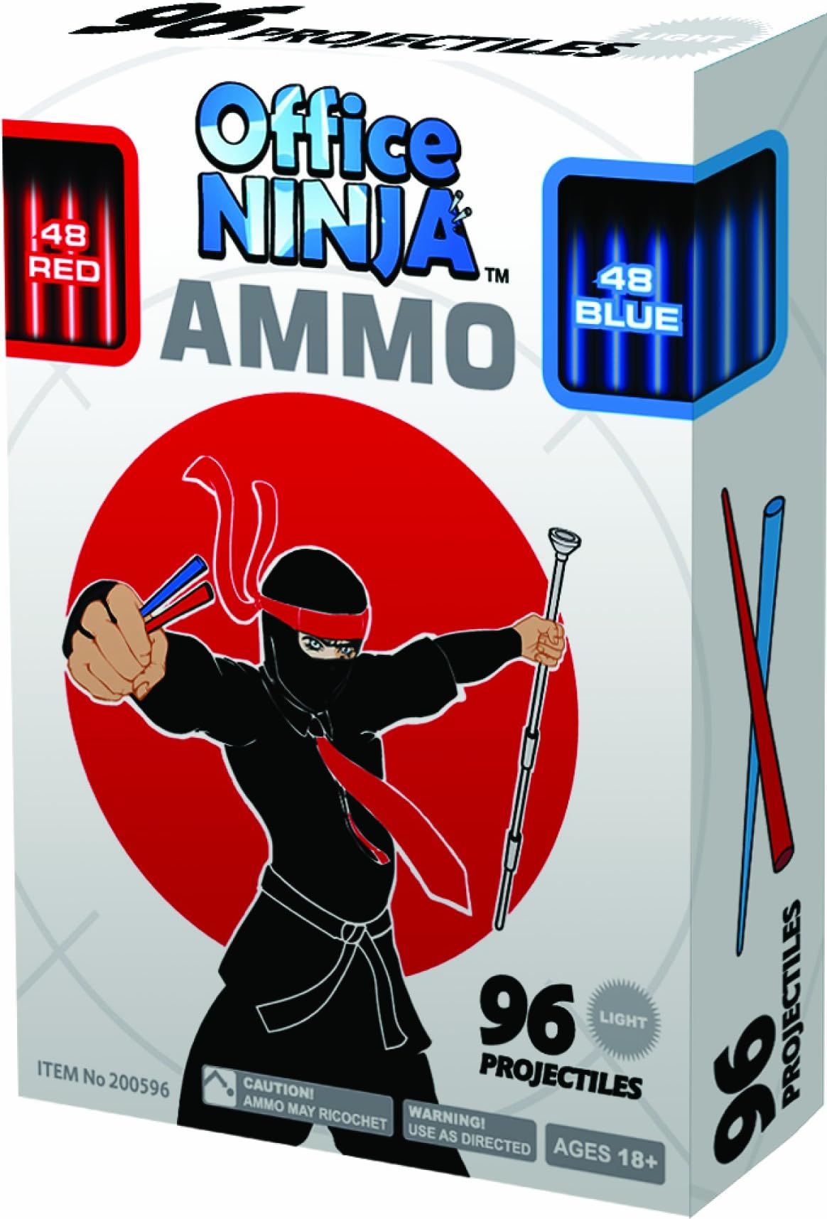 Office Ninja Ammo, Refill Pack, 96 Projectiles