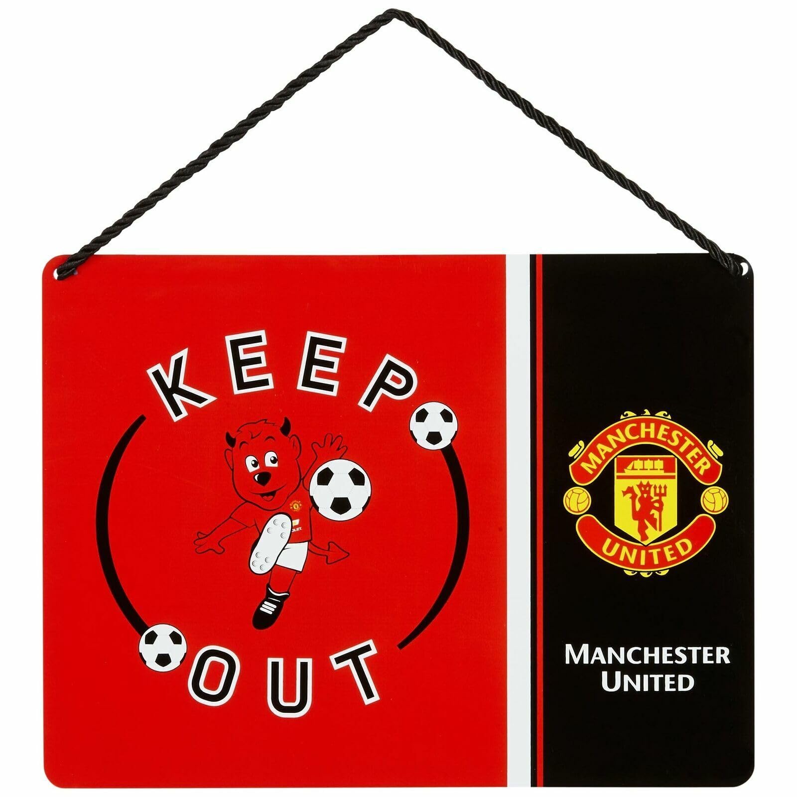 Manchester United Fc Kid's Keep Out Room Sign