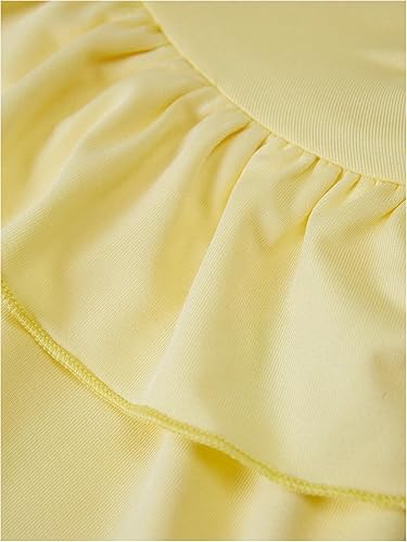 Miniatura 5 de SHENHE Conjunto de 2 piezas para mujer Y2k, minifalda fruncida con volantes y camiseta corta sin mangas