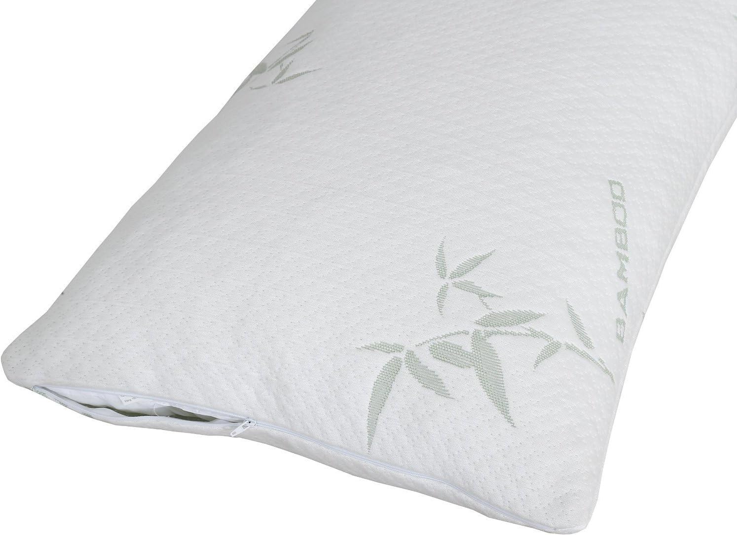 Utopia Bedding Comfortable Shredded Memory Foam Pillow with Bamboo Cover (Queen) - Removable Case