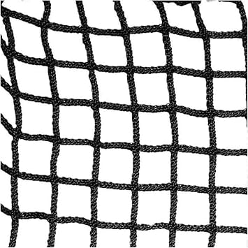 SCITOY Loft Net, Black Single Layer Knotless Woven Mesh, Climbing Net for Kids, Safety Net Stair Balcony Anti-Fall Net 1x6m/3x20ft