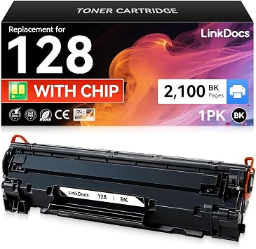 LinkDocs 128 CRG-128 Toner Cartridge Replacement for Canon 128 CRG-128 3500B001AA Used with Canon ImageCLASS D530 D550 MF4570dw MF4770n MF4880dw MF4890dw MF4450 MF4420n FaxPhone L190 L100 Printer