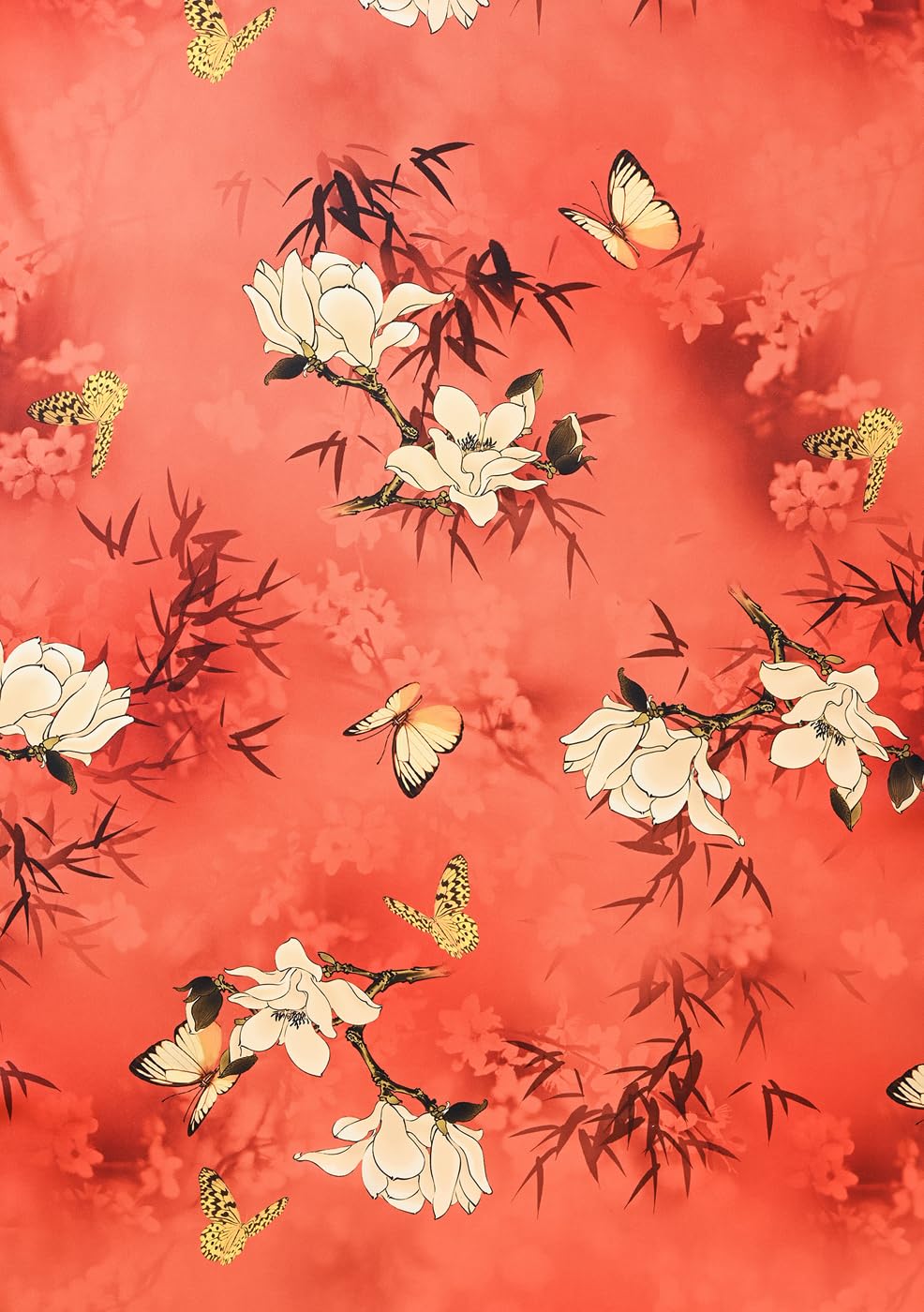 Peignoir kimono court pour femme – Peignoir floral à poche pour femme