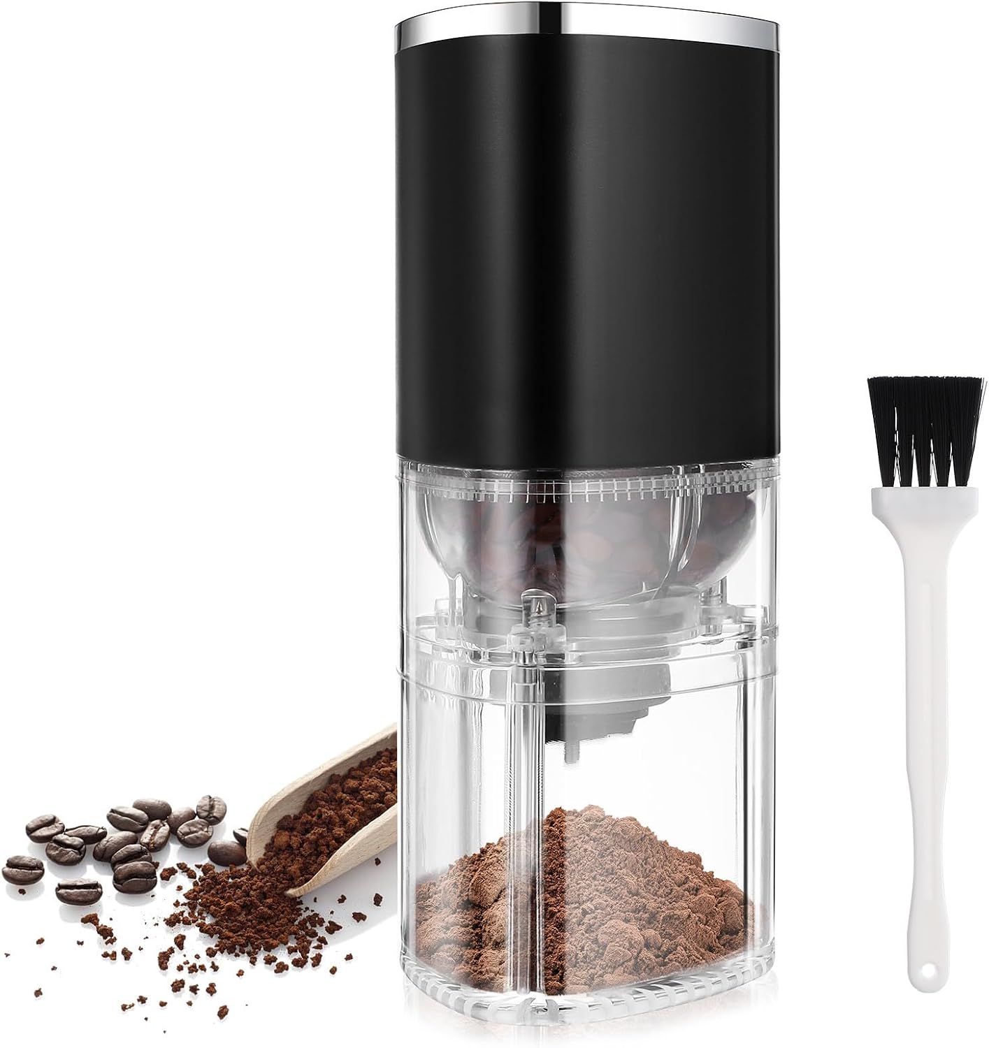 Electric Coffee Grinder with 155ml Capacity, 1200mah Battery