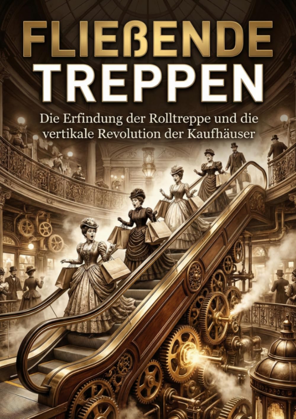 Fließende Treppen: Die Erfindung der Rolltreppe und die vertikale Revolution der Kaufhäuser