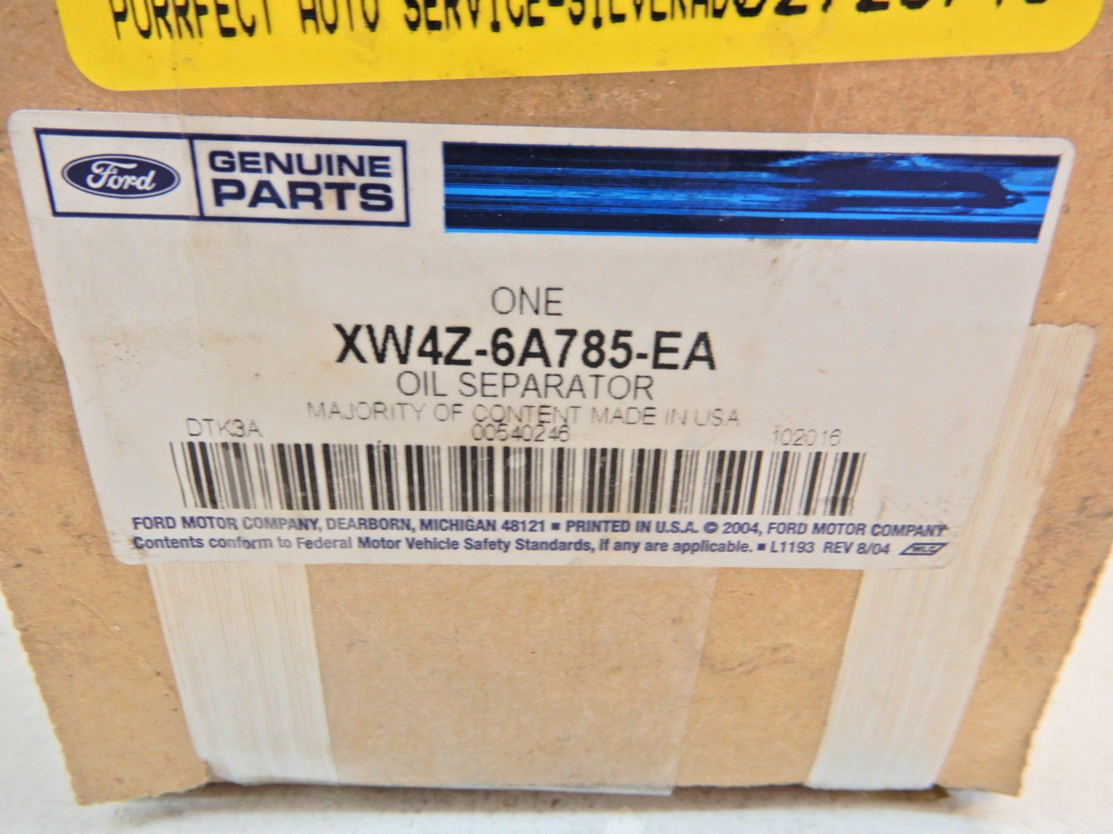 Amazon.com: Ford XW4Z-6A785-EA - SEPARATOR ASY - OIL : Automotive