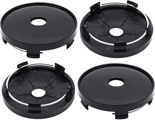 Tapas centrales, tapas centrales de rueda de 2.362 in, cubiertas centrales de repuesto de 2.165 in, color negro, paquete de 4