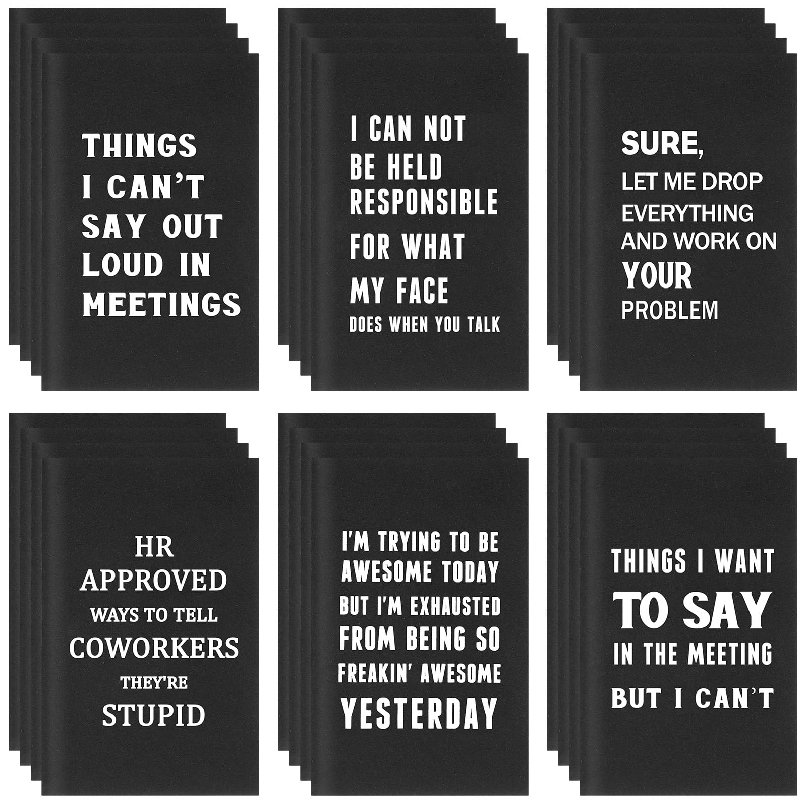 All The Things I Cannot Say Funny Notebooks: Work Notebook Journal For The Home Office: Gag Gifts For Coworker, Boss, Employees, Hr, Men, Women And Adults (Lined Notebook Journal) Sarcastic Humor: Co